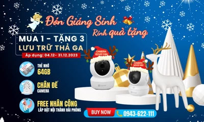 Đón Giáng Sinh 2023 - Khuyến Mãi Camera Wifi Mua 1 Tặng 3. Lưu Trữ Thả Ga